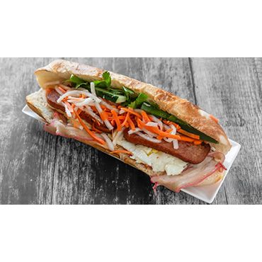 Banhdicted breakfest sandwich banh mi
